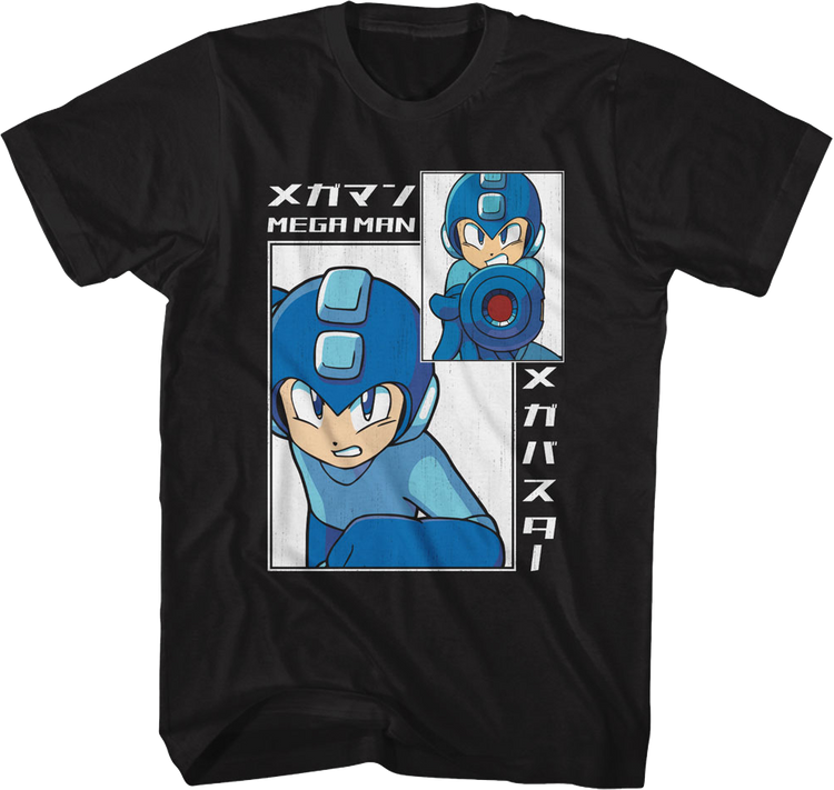 Big & Small Rectangles Mega Man T-Shirt