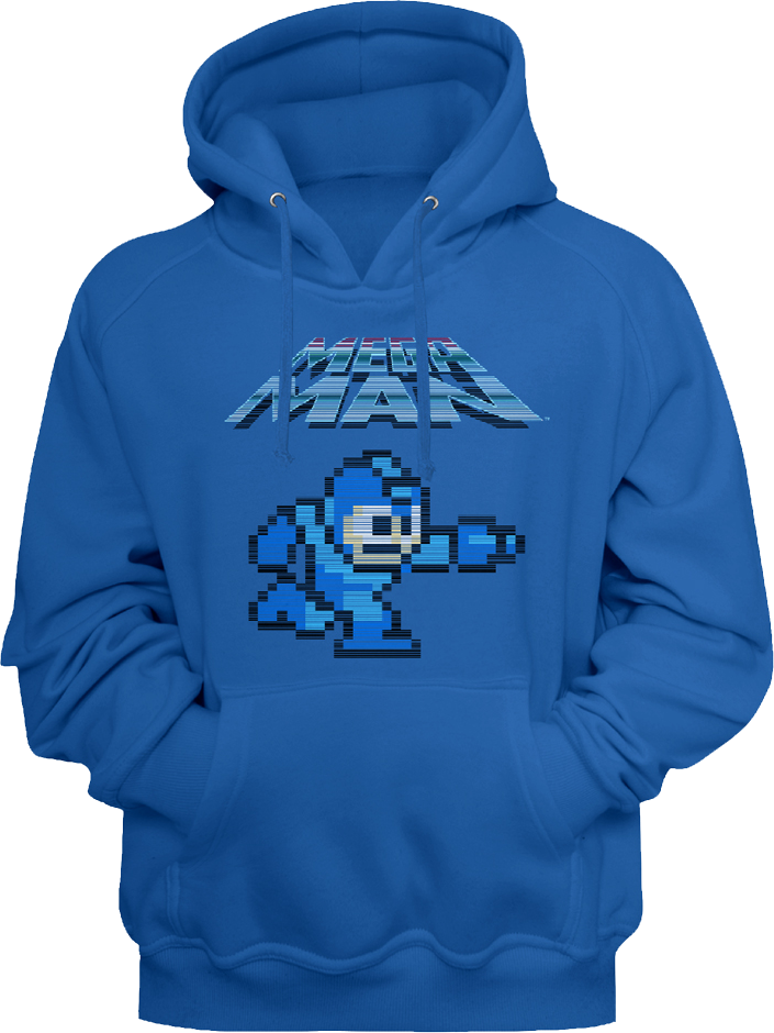 8-Bit Blue Bomber Mega Man Hoodie