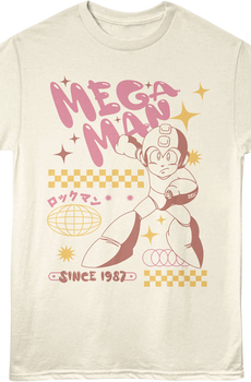 Bubble Letters Mega Man T-Shirt