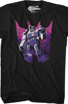 Megatron Decepticon Spray Logo Transformers T-Shirt