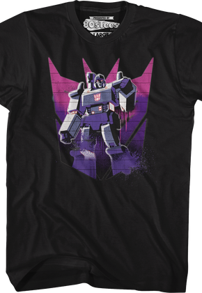 Megatron Decepticon Spray Logo Transformers T-Shirt