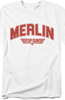 Merlin Chenille Letters Top Gun T-Shirt