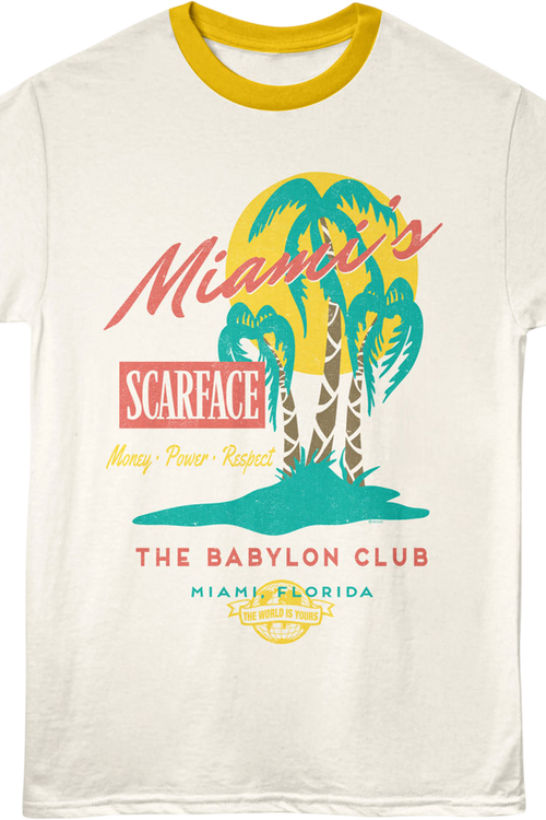 Miami's Babylon Club Scarface Ringer Shirt