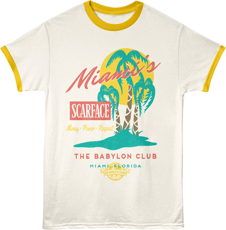 Miami's Babylon Club Scarface Ringer Shirt