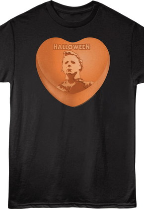 Michael Myers Candy Heart Halloween T-Shirt
