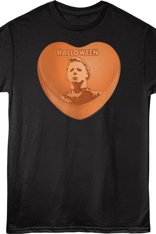 Michael Myers Candy Heart Halloween T-Shirt