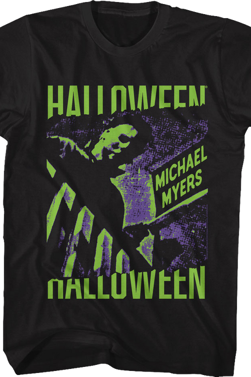 Michael Myers Neon Boogeyman Halloween T-Shirt