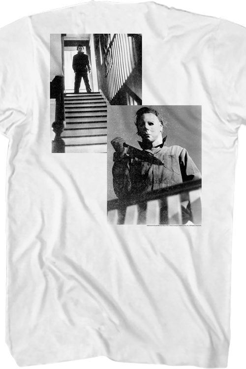 Michael Myers Staircase Photos Halloween T-Shirt
