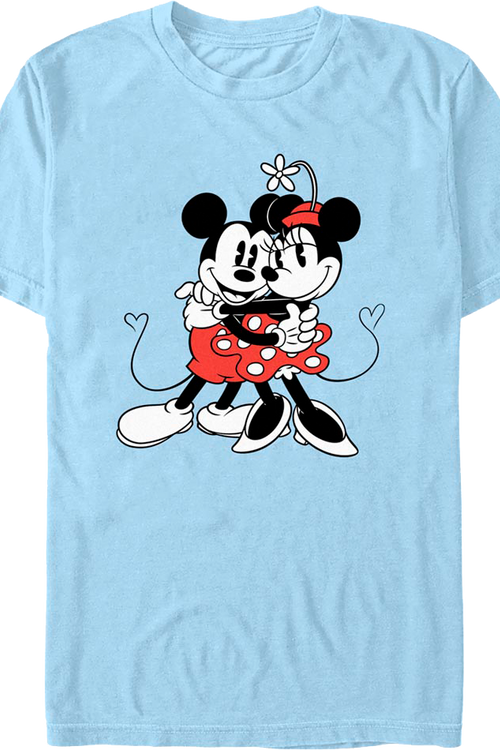 Mickey And Minnie Hugging Disney T-Shirt
