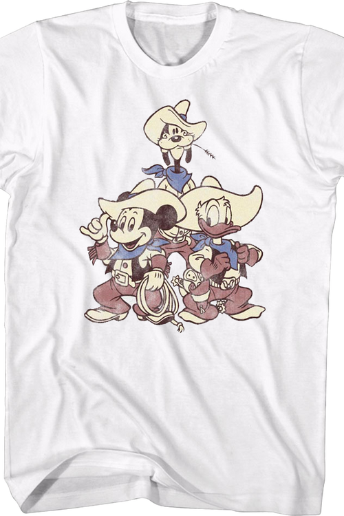 Mickey Donald Goofy Cowboys Disney T-Shirt