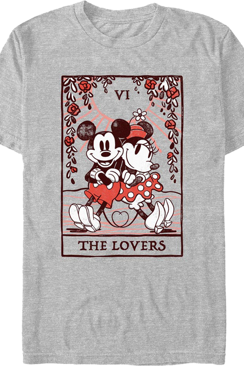 Mickey & Minnie Lovers Tarot Card Disney T-Shirt