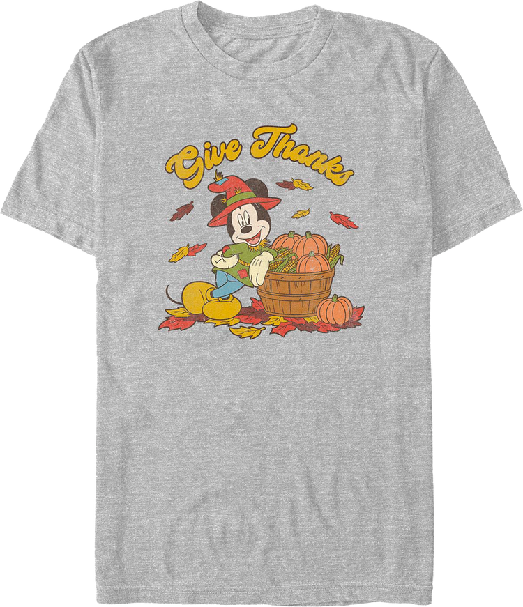 Mickey Mouse Give Thanks Disney T-Shirt
