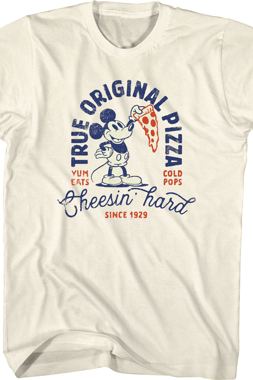 Mickey Mouse True Original Pizza Disney T-Shirt