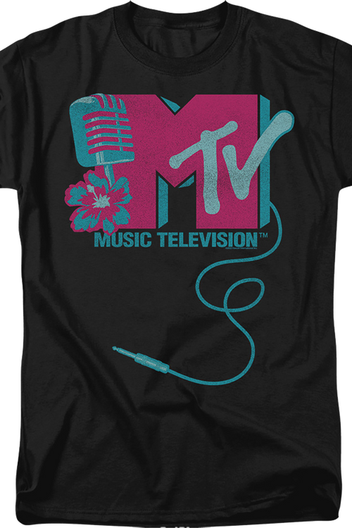 Microphone Logo MTV Shirt