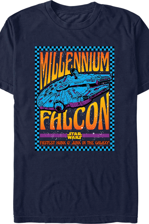 Millennium Falcon Fastest Hunk O' Junk In The Galaxy Star Wars T-Shirt