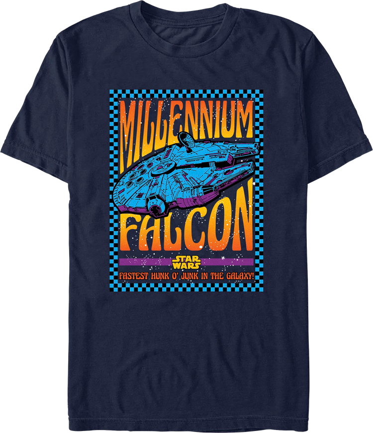 Millennium Falcon Fastest Hunk O' Junk In The Galaxy Star Wars T-Shirt