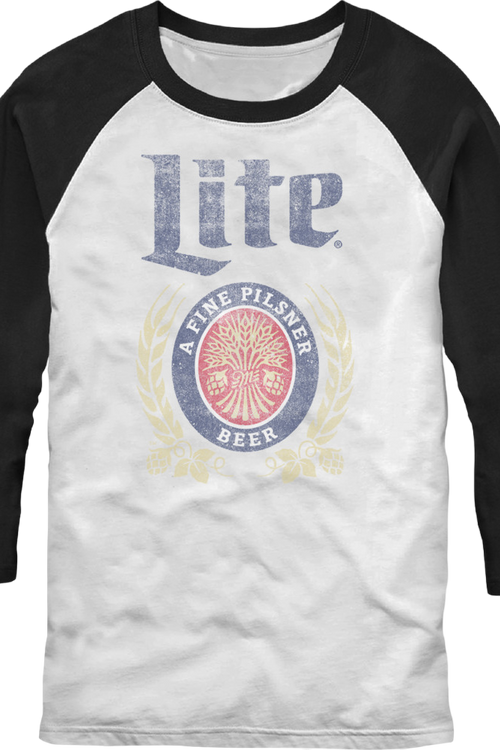 Miller Lite Raglan Baseball Shirt