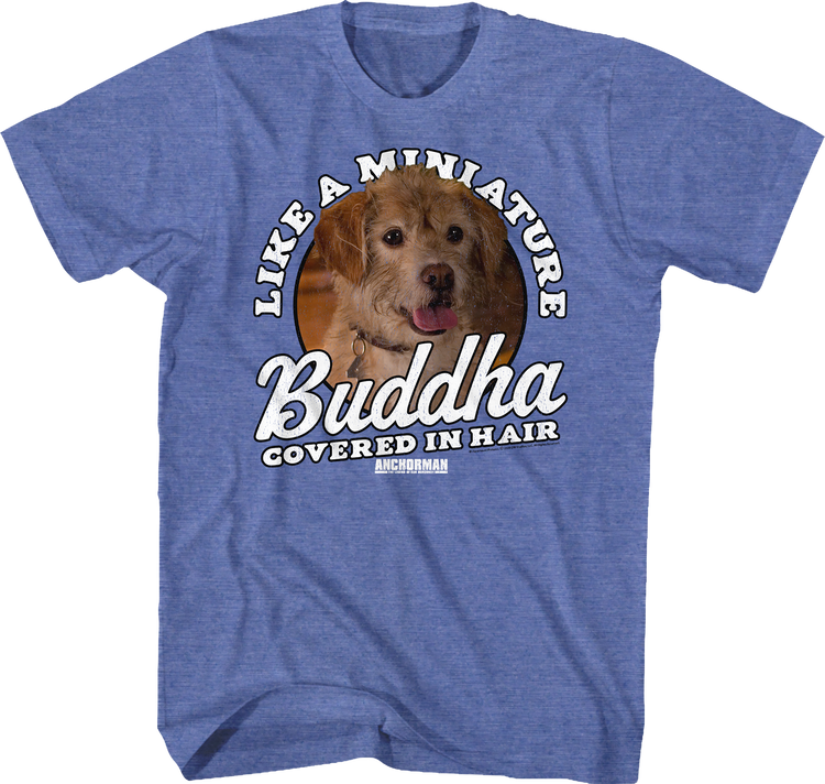 Miniature Buddha Covered In Hair Anchorman T-Shirt