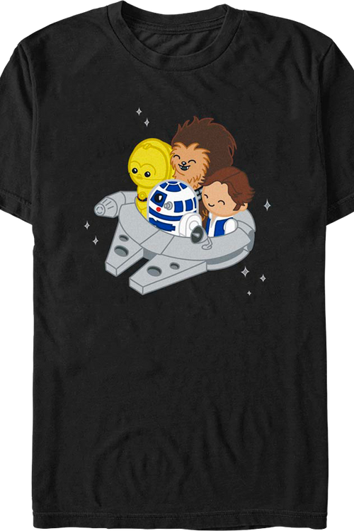 Miniature Millennium Falcon Star Wars T-Shirt
