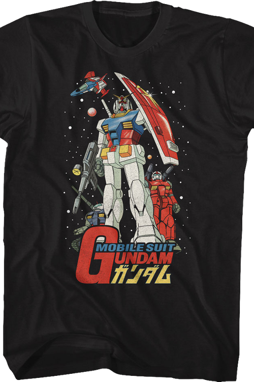 Mobile Suit Poster Gundam T-Shirt