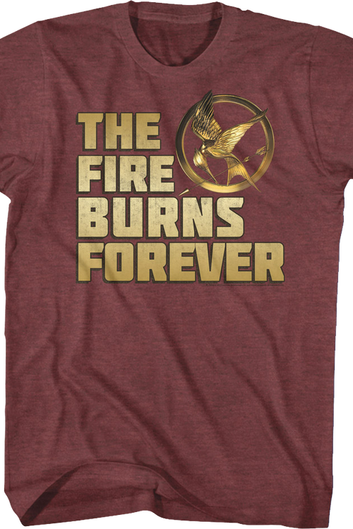Mockingjay Fire Burns Forever Hunger Games T-Shirt