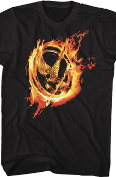 Mockingjay Flames Hunger Games T-Shirt
