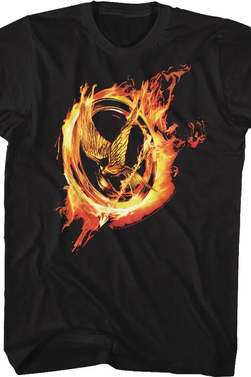 Mockingjay Flames Hunger Games T-Shirt