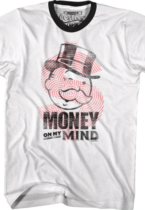 Money On My Mind Monopoly Ringer Shirt