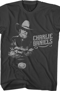Monochrome Charlie Daniels T-Shirt