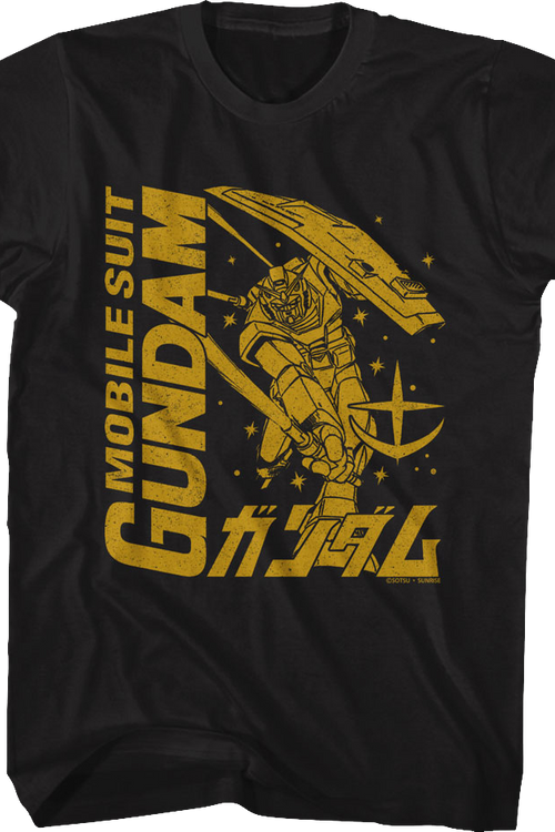 Monochrome Mobile Suit Gundam T-Shirt