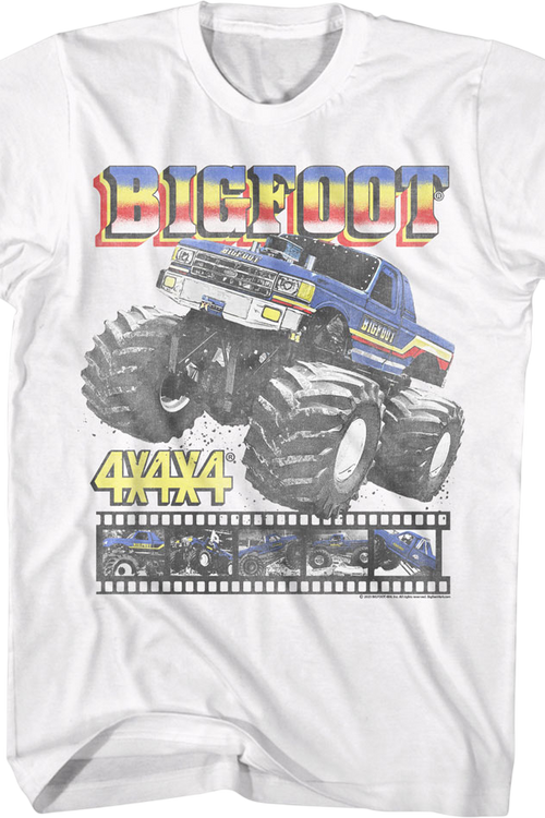 Monster Truck Film Reel Bigfoot T-Shirt