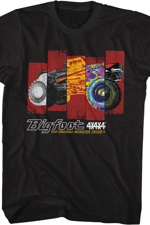 Monster Truck Panels Bigfoot T-Shirt