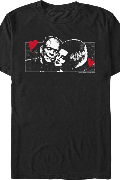 Monsters In Love Bride Of Frankenstein T-Shirt