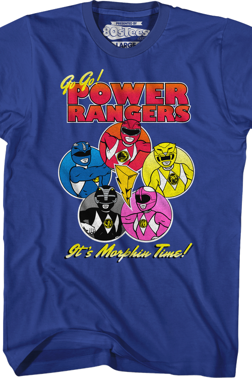 Morphin Time Circles Mighty Morphin Power Rangers T-Shirt