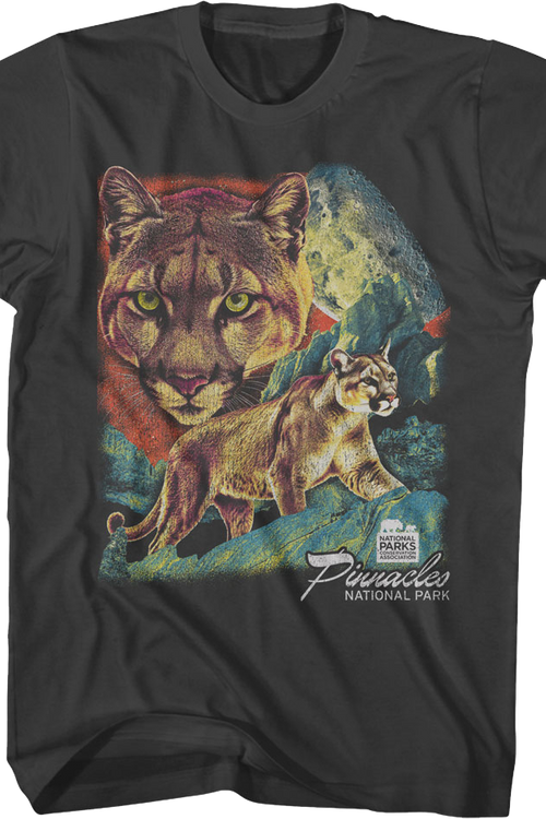 Mountain Lion Collage Pinnacles National Park T-Shirt