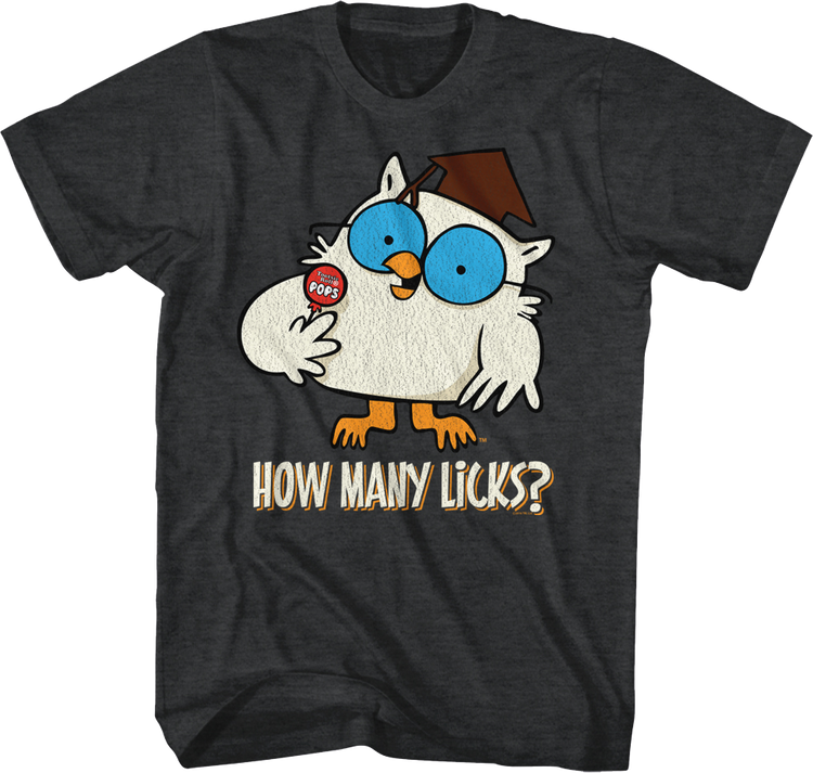 Mr. Owl How Many Licks Tootsie Pop T-Shirt