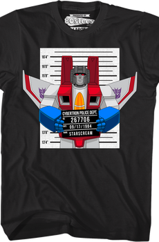 Mug Shot Starscream Transformers T-Shirt