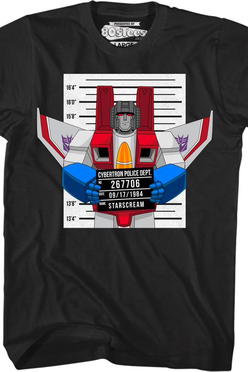 Mug Shot Starscream Transformers T-Shirt