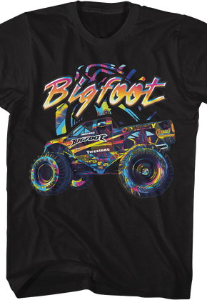 Multicolor Monster Truck Bigfoot T-Shirt