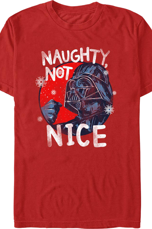 Naughty Not Nice Darth Vader Star Wars T-Shirt
