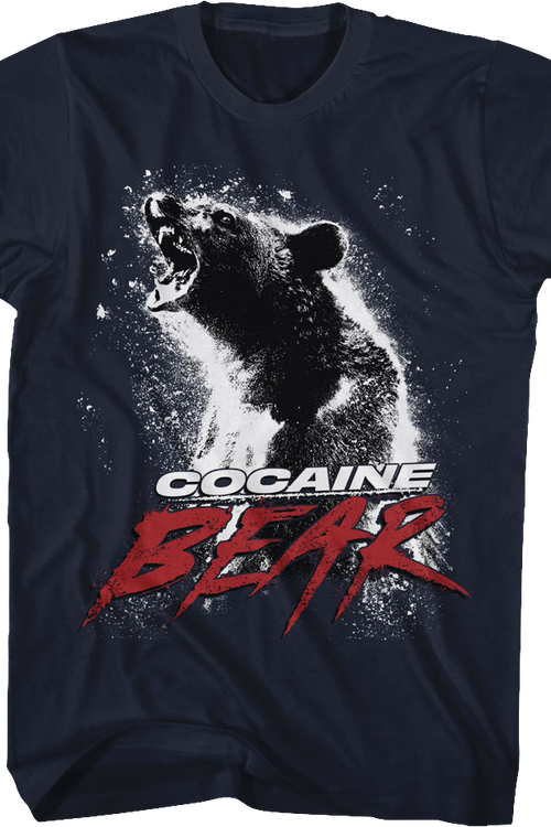 Navy Blue Movie Poster Cocaine Bear T-Shirt