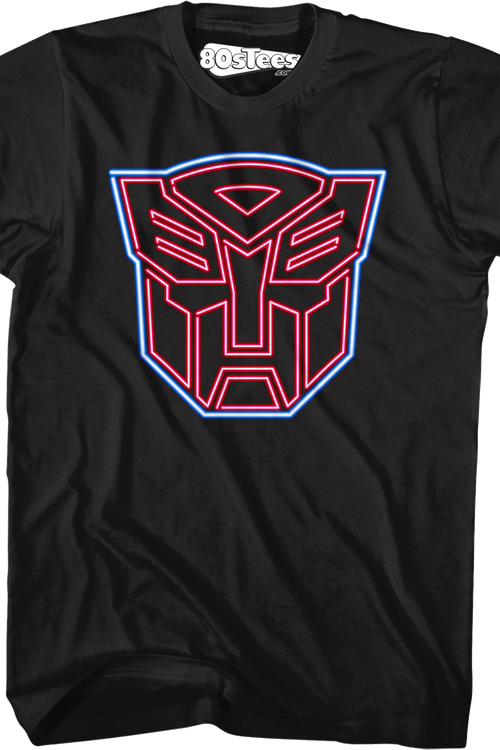 Neon Autobots Logo Transformers T-Shirt