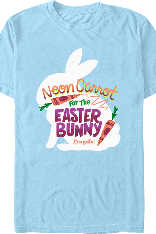 Neon Carrot For The Easter Bunny Crayola T-Shirt