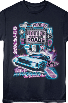 Neon Poster Back To The Future T-Shirt