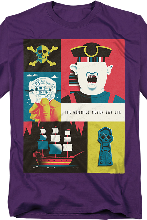 Never Say Die Collage Goonies T-Shirt