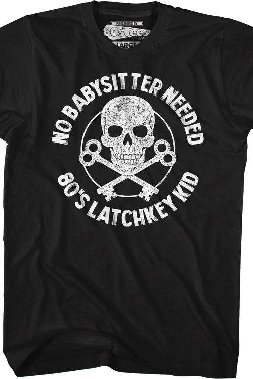 No Babysitter Needed 80's Latchkey Kid T-Shirt