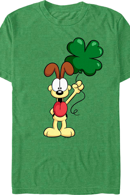 Odie's Shamrock Balloon Garfield T-Shirt