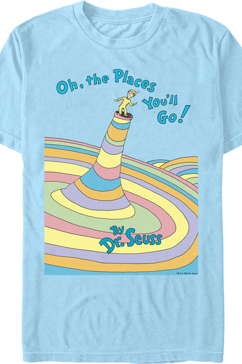 Oh, The Places You'll Go Cover Dr. Seuss T-Shirt