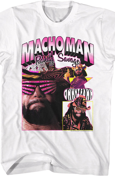 Ohhh Yeahh Collage Macho Man Randy Savage T-Shirt