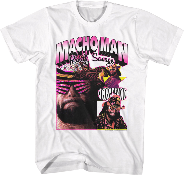 Ohhh Yeahh Collage Macho Man Randy Savage T-Shirt